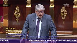 Le 23.07.21, Projet de loi de règlement 2020 : Alerte budgétaire de Patrick Hetzel.