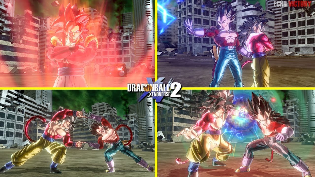 Duo Fighters! SSJ4 Goku & Vegeta Fighting Alongside W/Fusion Dance ...