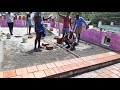 part 2 Cool roof tile installation process-using by sand and cement construction