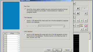 CaptionMaker - Importing Text