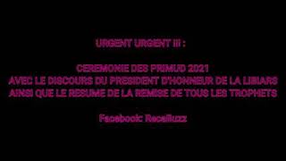 CÉRÉMONIE DES PRIMUD 2021 L'INTÉGRALITÉ