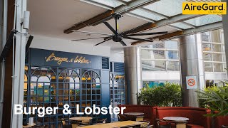 Airegard HVLS PS Series @Burger and Lobster