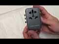 unboxing momax 65w gan universal travel adapter