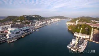 Paramotor Japan Onomichi channel Hiroshima Prefecture. 広島県 尾道水道モーターパラグライダー空撮