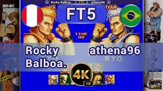 AOF - 🇵🇪 Rocky Balboa. vs athena96 🇧🇷 FT5 / 4K 60 FPS #aof #artoffighting