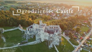 Ogrodzeniec Castle From Above - Poland Drone - 4k Cinematic