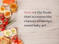 Diet plan to conceive a baby girl Diet plan to conceive a baby girl