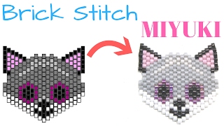 How to Make a Fox with Brick Stitch technique