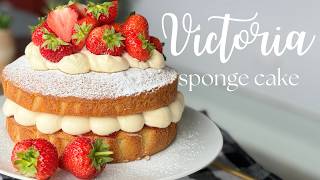 British Summer Classic: Victoria Sponge Cake Recipe [EASY]
