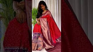 Trending Twill Ikkat Sarees -  Digital Bandhani silk sarees - Rich Kanchi borders* #ikkat #shorts