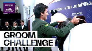 How do you do without your Groom? - Team Challenge | Longines FEI Jumping Nations Cup™