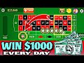 $1000 Win Every Day | Roulette Strategy To Win | Roulette Game #casino #viral #strategy #bigwin