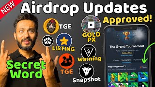 Major Airdrop Listing Confirmed | Not Pixel GOLD PX Tournament | Goats Airdrop Snapshot and TGE