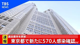 【速報】東京都５７０人の感染発表、過去最多を更新