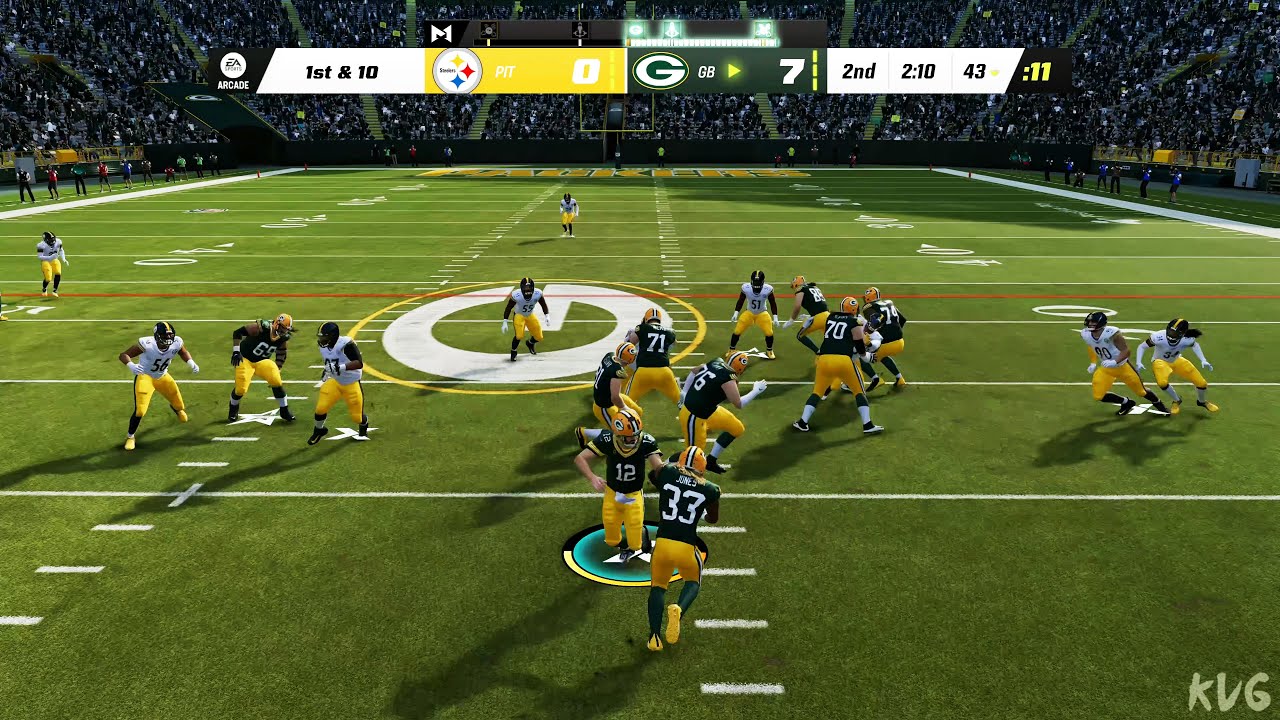 Madden NFL 23 - Pittsburgh Steelers Vs Green Bay Packers - Gameplay ...