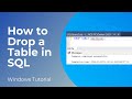How to Drop (Delete) a Table in SQL