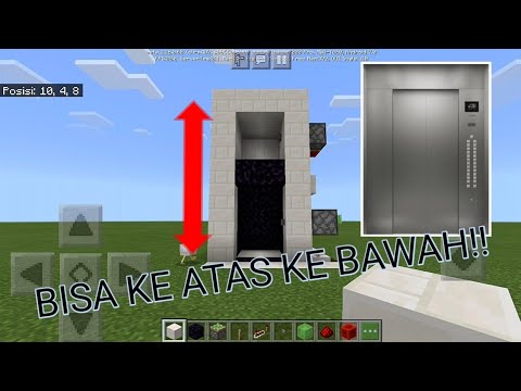 Cara Membuat Lift Atau Elevator Di Minecraft - YouTube