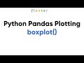 boxplot() - the Pandas.plotting Module