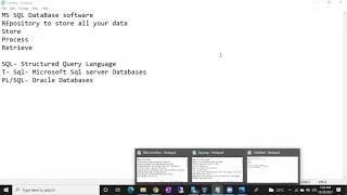 Sql DBA Batch 40 Class 1