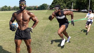 Bodybuilder Does Rugby Training | Explosive & Conditioning Workout