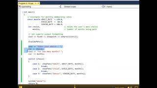Menu Driven Program with Functions - Revised