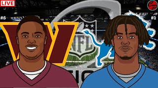 #6 WASHINGTON COMMANDERS vs #1 DETROIT LIONS NFL NFC DIVISONAL LIVE GAME CAST \u0026 AUDIO