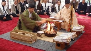 山梨県南部町氏神敬神会主催　第19回神道護摩行法（２）