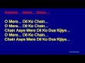 O Mere Dil Ke Chain - Kishore Kumar Hindi Full Karaoke with Lyrics