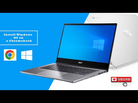 How to install windows 10 on a Chromebook.