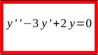 Ecuaciones diferenciales lineales homogéneas Ejemplo 1