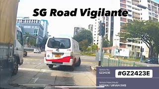 16jul2022 bedok north ave 3 #GZ2423E nissan urvan fail to conform to red light signal