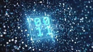 Abstract Digital Background with Hexadecimal and Binary Code | Motion Graphics - Envato elements