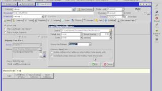 Shipping Tab and Importing Addresses