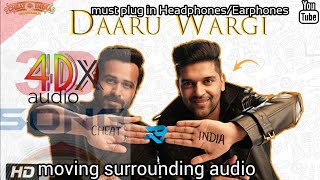 Daru Wargi | 3D Audio | Guru Randhawa | Virtual 3D max surrounded moving