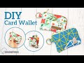 DIY Keychain Card Wallet | How to make a Mini Zipper Purse [sewingtimes]