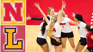 #5 Nebraska vs Lipscomb Highlights | NCAA Women's Volleyball | 2023 College Volleyball