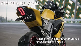 CUSTOM HANDMADE 3IN1 YAMAHA R15V3 ALA YAMAHA R1 || GANTENG ABISSS !!!!