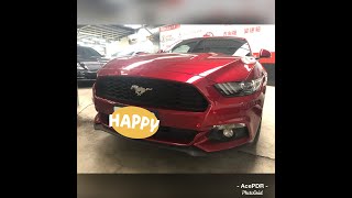 Ace王牌凹痕修復中心-Ford Mustang野馬右門凹痕案例