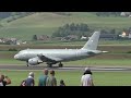 airpower 24 hungarian air force airbus a319 604 landing at zeltweg air base