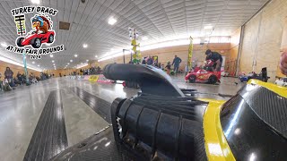 Power Wheels Bracket Racing Indoors!