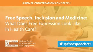 Webinar | Speech, Inclusion and Medicine: What Does Free Expression Look Like in Health Care?