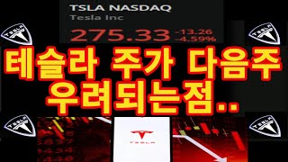 다음주 테슬라 주가 우려되는점.. / Tesla 투자 / 나스닥 / 미국주식