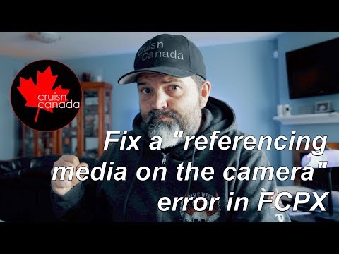 Simple Fix for "referencing media on the camera" error in FCPX