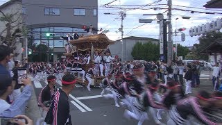 令和元年10月19日堺市八田荘だんじり祭　西4町曳き出し