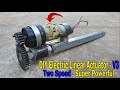 How to make a 12V Super Powerful Electric Actuator - Two Speed/V3