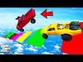 FRANKLIN TRIED STEEP GAP BLOCK JUMP PARKOUR RAMP CHALLENGE GTA 5 | SHINCHAN and CHOP