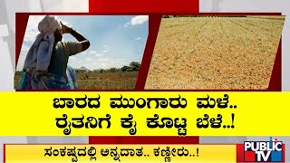 ರೈತನಿಗೆ ಕೈ ಕೊಟ್ಟ ಮಳೆ..ಸಂಕಷ್ಟದಲ್ಲಿ ಅನ್ನದಾತ..! | Chikkaballapura | Public TV