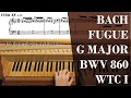 Bach - WTC I Fugue no. 15 in G major BWV 860