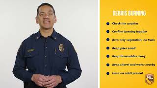 How to safely burn debris piles: CAL FIRE PSA