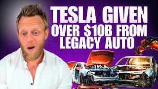 Legacy Automakers are secretly giving Tesla billions of dollars to avoid fines